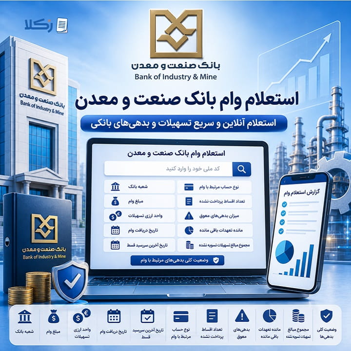 استعلام وام بانک صنعت و معدن