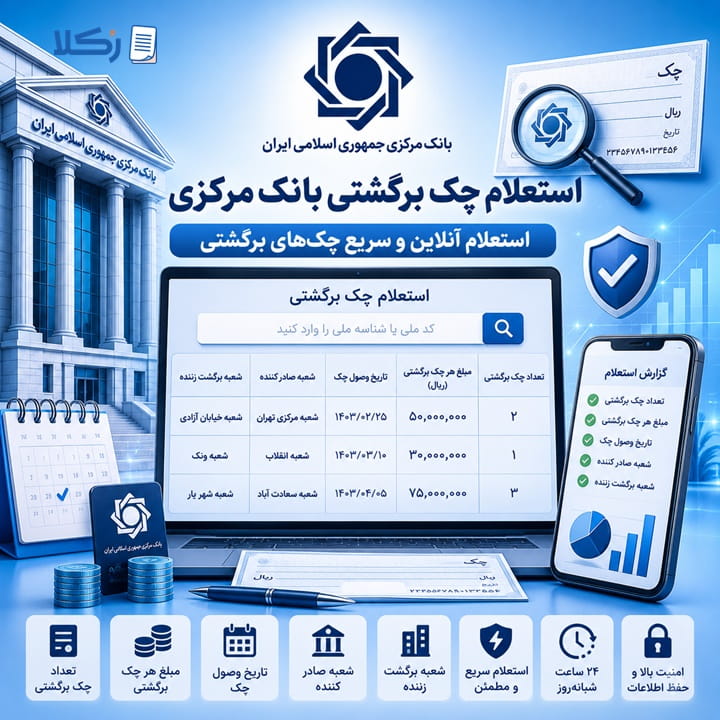 استعلام چک برگشتی بانک مرکزی