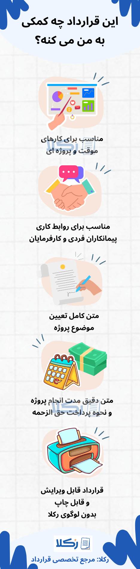 نمونه قرارداد پیمانکاری تک نفره