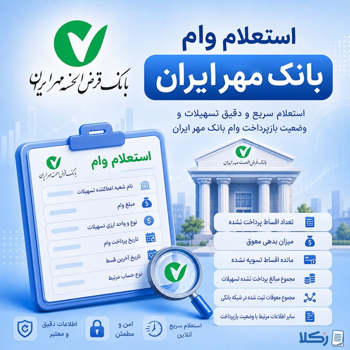 استعلام وام بانک مهر ایران