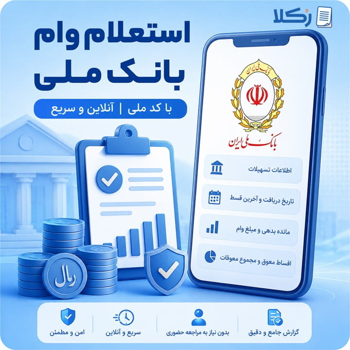 استعلام وام بانک ملی