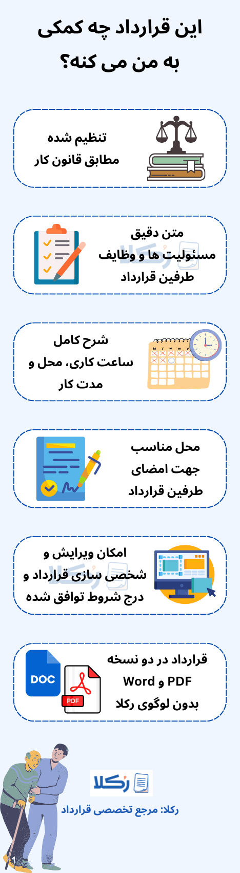 نمونه قرارداد پرستاری سالمند