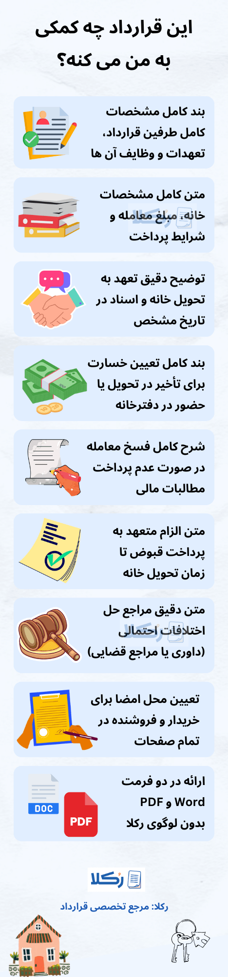 نمونه نمونه قرارداد خانه | نمونه قولنامه خانه (نقدی)
