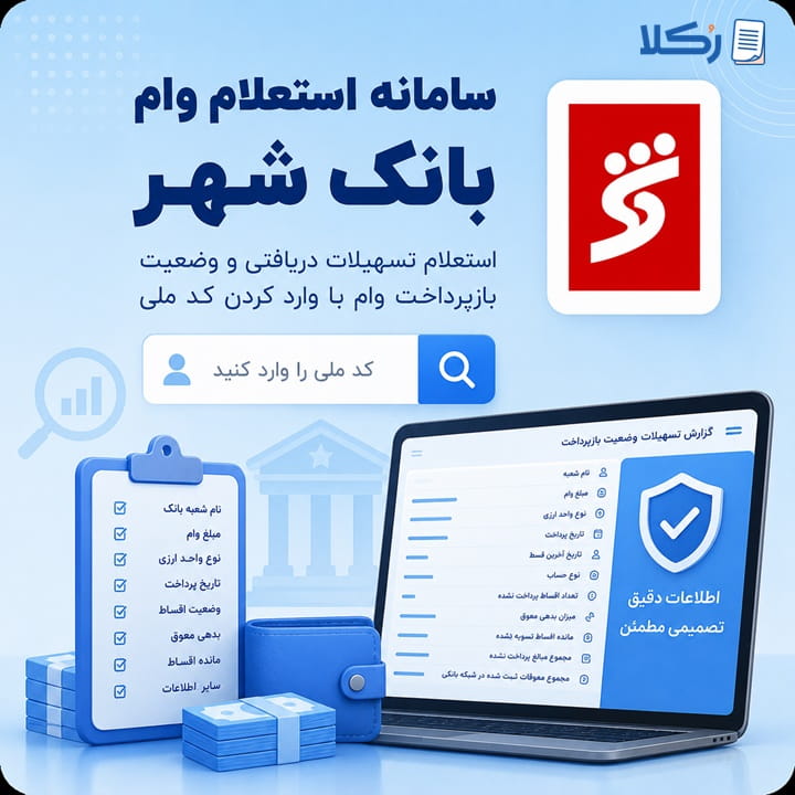 استعلام وام بانک شهر