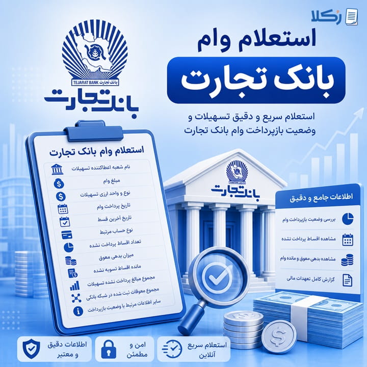 استعلام وام بانک تجارت