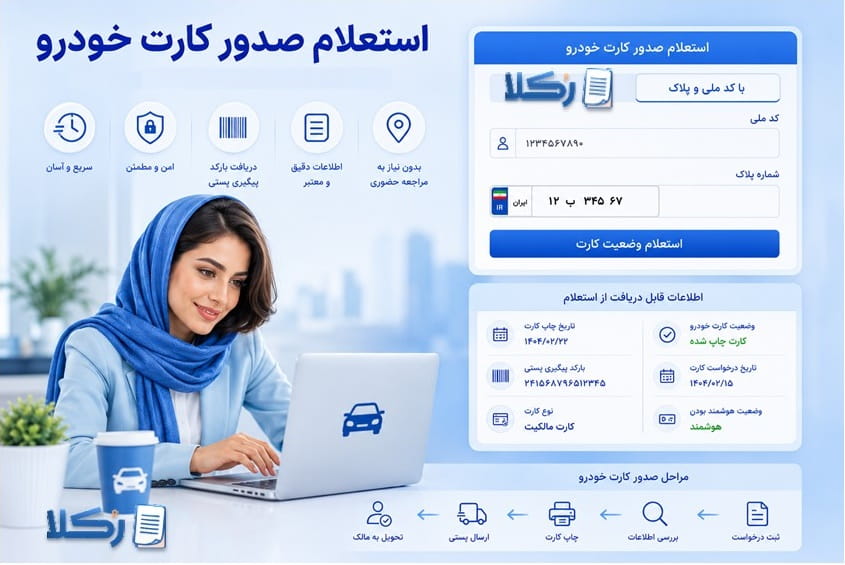 استعلام صدور کارت ماشین